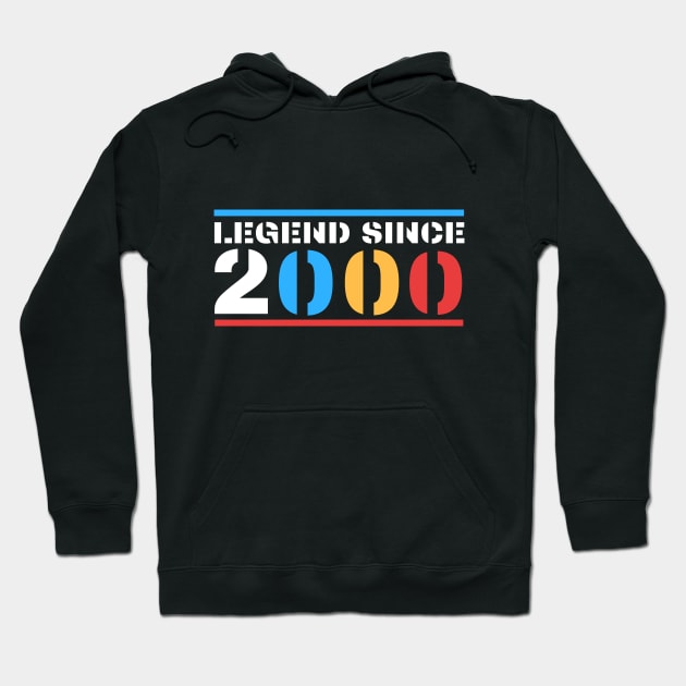 Legend Since 2000 Hoodie by BestOfArtStore